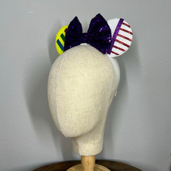 Buzz Lightyear Elastic Minnie Ears | Toy Story-Inspired Adjustable Headband - Picture 3 of 5
